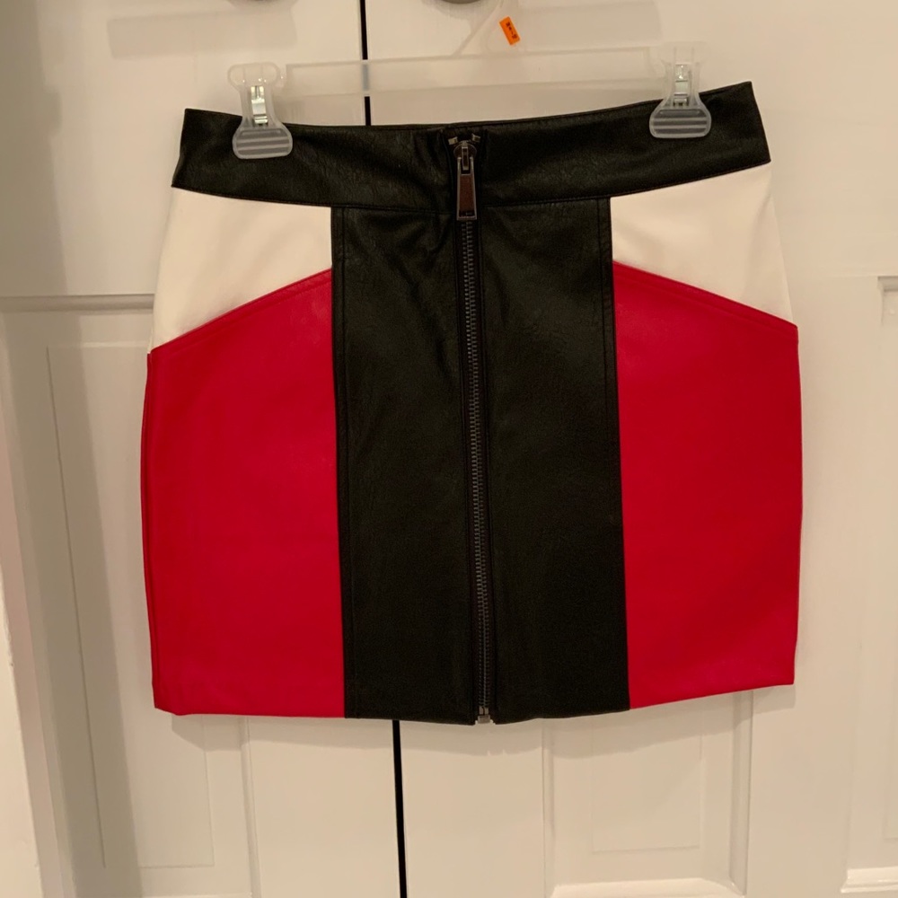 Faux Leather Mini Skirt